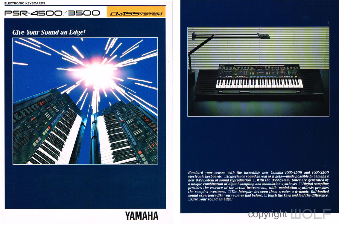 Yamaha PSR-4500 Portatone Keyboard (1989)