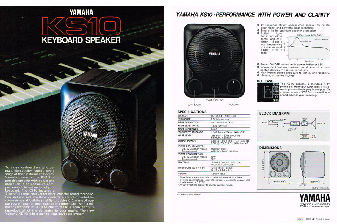 YAMAHA KS-10 Speaker (1985) | Wolf Review